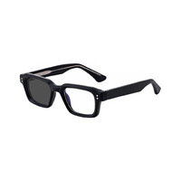 Nouvelles Lunettes de Soleil Carrées Photochromiques UV400 à Monture Complète en Acétate pour Hommes, Style Européen et Américain, Charnière à Broche, Collection 2026