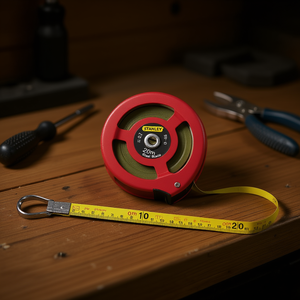 Cinta métrica Stanley Decajour de 20 m con hoja de acero y gancho para una medición precisa - Product Image 3