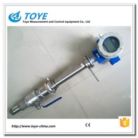 Flowmeter Elektromagnetik Tipe Insertion Baja Tahan Karat OEM Harga Terjangkau DN 150-3000mm Akurasi 0.5% untuk Cairan/Air/Fluida