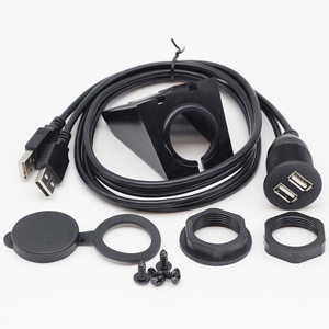 สายต่อขยาย <span class=keywords><strong>USB</strong></span> <span class=keywords><strong>2</strong></span>.0 แบบ <span class=keywords><strong>2</strong></span> พอร์ต ชนิด<span class=keywords><strong>ตัวผู้</strong></span>-ตัวเมีย พร้อมระบบชาร์จเร็ว 3A สำหรับติดตั้งในรถยนต์แบบฝังในแผงหน้าปัด  พอร์ตชาร์จ <span class=keywords><strong>USB</strong></span> แบบ PVC - Product Image 6