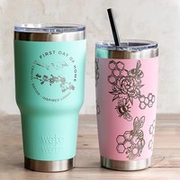 Vaso de Viaje de Acero Inoxidable de Doble Pared y Aislamiento al Vacío de 20 oz, Taza de Café con Tapa, Portátil