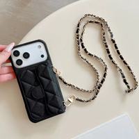 ZL008 Sac bandoulière de luxe tendance pour téléphone et portefeuille, compatible iPhone 17 Pro Max 16 14 15 Plus