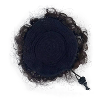 25g Afro Puff Curly Drawstring Curls Hair Bun Remy Extension de tissage de cheveux humains Double Drawn Ends Chignon Drawstring Ponytail