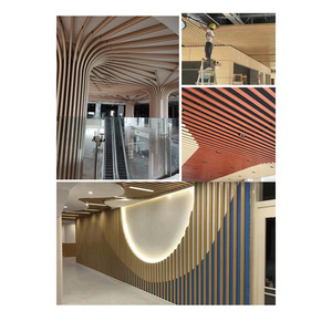 <span class=keywords><strong>Plafond</strong></span> à baffles métalliques traités en surface personnalisé pour les zones commerciales Régulation acoustique avec baffles linéaires en aluminium pour les ingénieurs - Product Image 2
