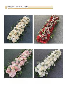 Artificial rojo boda flor corredor centro <span class=keywords><strong>de</strong></span> mesa <span class=keywords><strong>guirnalda</strong></span> arco para Halloween Pascua decoraciones del Día del Padre - Product Image 4