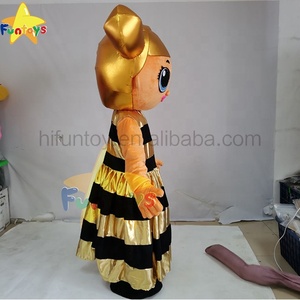 Funtoys personalizar Lo.L muñeca <span class=keywords><strong>belleza</strong></span> chica mascota <span class=keywords><strong>disfraz</strong></span> Diva muñeca <span class=keywords><strong>reina</strong></span> abeja fantasía dibujos animados Cosplay Halloween Traje para adultos - Product Image 3
