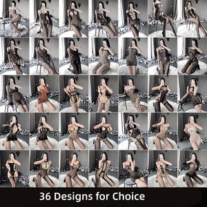 36 modèles de combinaisons sexy en dentelle pour femmes, costumes transparents, lingerie érotique en résille - Product Image 5