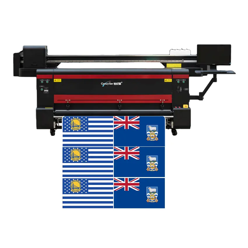 Máquina de fabricación de banderas de poliéster, rollo a rollo para impresora de sublimación de tela, 1,6 M