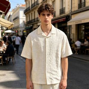 Chemise personnalisée pour homme, chemise décontractée à manches courtes, chemise boutonnée pour homme, style tendance - Product Image 1