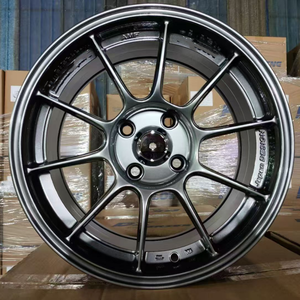 Jantes en alliage d'aluminium Jy noir, blanc, bronze, gris, 15*7J, 4*100, déport +33, pour voiture <span class=keywords><strong>de</strong></span> tourisme TC105 - Product Image 1
