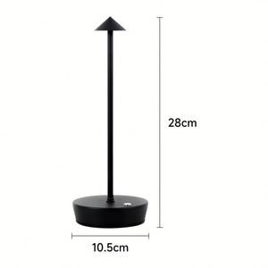 โคมไฟตั้งโต๊ะ LED แบบชาร์จไฟได้ พร้อมเซ็นเซอร์สัมผัส ไร้สาย 3 สี โคมไฟข้างเตียง แสงสร้างบรรยากาศ ตกแต่งห้อง แสงกลางคืน - Product Image 5