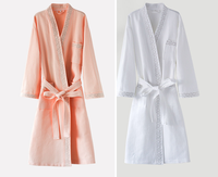 Peignoir d'hôtel personnalisé en gros, peignoir en coton doux et confortable pour chambre d'hôtel