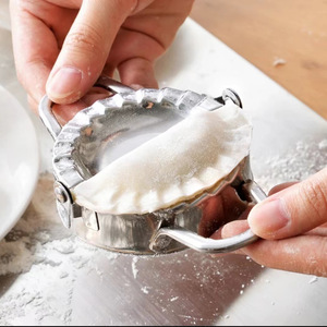 Stainless Steel Dumpling Mold Metal Heavy Duty For Making Dumplings With Crimped <b>Edge</b> Design - Product Image 1