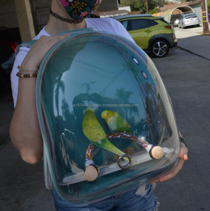 Factory Bird Carrier Bag <b>Backpack</b> Parrot Travel Bag Pet Carrier Cage Space Capsule Portable Bubble Bird <b>Backpack</b> with Perch - Product Image 6