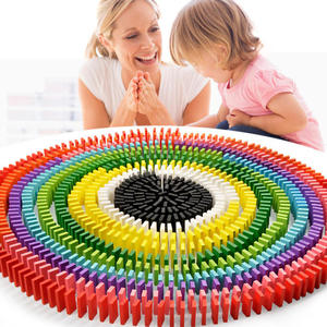 Offerta Speciale: Set di 120 Blocchi Domino in Legno Arcobaleno, Gioco Educativo <span class=keywords><strong>Montessori</strong></span> per l'Apprendimento Precoce dei Bambini - Product Image 2