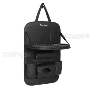 Car Foldable Backseat Organizer <b>Tablet</b> <b>Holder</b> Storage Pocket Cover Multi-functional Car Seat Back Protectors for Trip Kid Travel - Product Image 2