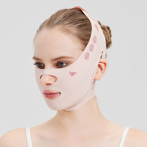Venta al por mayor herramienta de belleza transpirable comodidad V línea de elevación máscara barbilla mejilla adelgazamiento vendaje con máscara de <span class=keywords><strong>ojos</strong></span> - Product Image 3