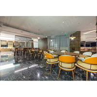 Meilleur ensemble de sièges et de tables en bois massif pour hôtel moderne, restaurant, boîte de nuit, café, bar, banquette de bar