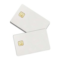 Weiße Inkjet-PVC-ID-Karte mit SLE4428-Chipkontakt-Smart-IC-Karte