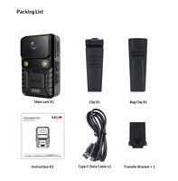 Caméra d'action SJCAM A50/A10 4K GPS avec vision nocturne, écran tactile de 2 pouces, lumière d'avertissement rouge-bleue