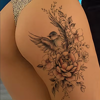 Papier de transfert laser temporaire A4 en gros pour tatouages indiens, blanc, tendance, sexy, imprimables, autocollants de tatouage DIY