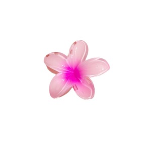 Pinza <span class=keywords><strong>de</strong></span> Pelo Grande <span class=keywords><strong>de</strong></span> Plástico Estilo Europeo Americano con Diseño <span class=keywords><strong>de</strong></span> Flor <span class=keywords><strong>de</strong></span> Plumeria y Bauhinia <span class=keywords><strong>de</strong></span> 8CM para Mujer, Fresca y Dulce, para Vacaciones - Product Image 5