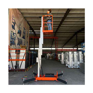 Elevador Móvil Pequeño para el Hogar, Monorraíl, Plataforma Elevadora Hidráulica Eléctrica, Elevador de Columna Única de Aleación de Aluminio - Product Image 5