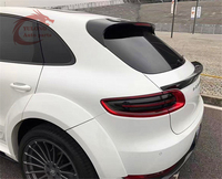 Kit de carrosserie en fibre de verre pour Porsche Macan 95B 2014-2017 Jupe latérale de pare-chocs avant large de style PD Aile de diffuseur arrière