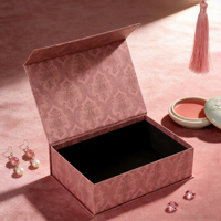 Boîte cadeau rigide recyclable à rabat magnétique à motif diamanté, emballage personnalisé, coffret cadeau souvenir, étui cosmétique, boîte en papier