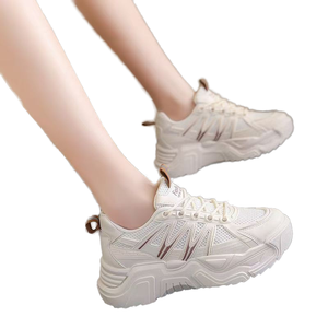 Nuevos Zapatos Casuales <span class=keywords><strong>Deportivos</strong></span> <span class=keywords><strong>de</strong></span> <span class=keywords><strong>Mujer</strong></span> para Correr Transpirables y Antideslizantes con Cordones Planos para Otoño - Product Image 4