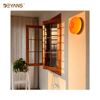 Fenêtre Dyans à cadre en aluminium et bois insonorisée avec double vitrage trempé Low-E, certifiée Energy Star, design chinois
