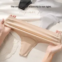 Culotte string invisible sans couture pour femme, avec coussinet en latex anti-transparence et anti-effet camel toe, idéale pour le yoga et le sport au quotidien