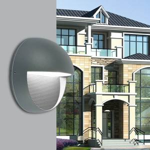 Lampada <span class=keywords><strong>da</strong></span> <span class=keywords><strong>Parete</strong></span> <span class=keywords><strong>LED</strong></span> Circolare Nera per Esterni IP65 con Scocca in Alluminio - Product Image 5