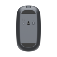 Souris sans fil 2-en-1 avec étui de chargement pour écouteurs, double mode Bluetooth 2,4 GHz, clic silencieux, 1000 mAh, autonomie de 30 jours