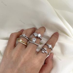Dylam Dark Silver <b>Wedding</b> Band S925 <b>Ring</b> With Diamonds <b>Rings</b> for Women Vintage Gold Engagement Sterling and <b>Cubic</b> <b>Zirconia</b> - Product Image 6