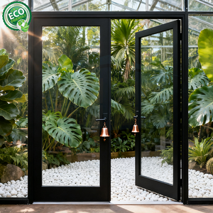 Foshan Ventes Patio extérieur Portes battantes en aluminium Portes françaises à double vitrage à battant à coupure thermique - Product Image 2