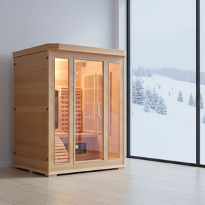 Sauna de Infrarrojos Lejanos para 2 Personas, de Madera de Hemlock Canadiense, con Placas de Carbono para Calefacción, Cabina Interior para Relajación - Product Image 4