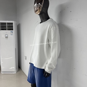 TS4110 T-shirt <span class=keywords><strong>termica</strong></span> da uomo a manica lunga in <span class=keywords><strong>maglia</strong></span> Waffle personalizzata in <span class=keywords><strong>maglia</strong></span> <span class=keywords><strong>termica</strong></span> a <span class=keywords><strong>maniche</strong></span> <span class=keywords><strong>lunghe</strong></span> Casual in cotone pesante - Product Image 2