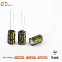 Condensateur électrolytique en aluminium 400 V 15 µF avec fils 8x13mm pour adaptateur secteur, module d'alimentation de veille et circuit de filtrage