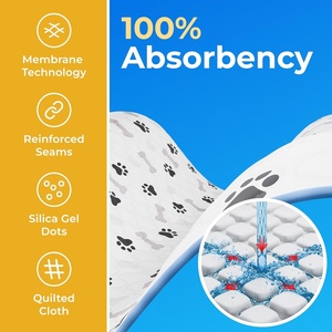 Fabrika kaymaz ucuz özel güvence Underpads kullanımlık su geçirmez özel güçlü emici çoklu fonksiyonları sevimli ev hayvanı pedi - Product Image 4