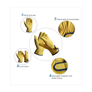 Guantes <span class=keywords><strong>de</strong></span> cuero <span class=keywords><strong>de</strong></span> cabra <span class=keywords><strong>para</strong></span> motocicleta, forro <span class=keywords><strong>de</strong></span> carreras <span class=keywords><strong>de</strong></span> grado AB, con gancho y bucle - Product Image 4