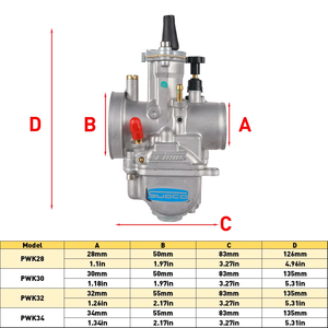 <span class=keywords><strong>Carburador</strong></span> Mayorista KEI HIN PWK PWK28 30 32 34mm con Adaptador de Goma para Honda Yamaha Kawasaki ATV Motocicleta - Product Image 5