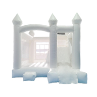 Château gonflable commercial pour mariage, château blanc, trampoline, château gonflable blanc pour mariage