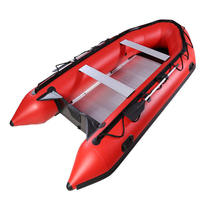 Bateau pneumatique en PVC en vente chaude, bateau de pêche pliable, bateau de pêche portable, plancher en aluminium de 300 cm