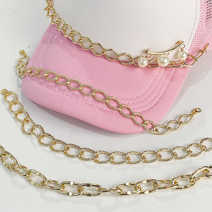 थोक स्टाइलिश स्पोर्टी एल्यूमीनियम सजावटी जाल बेसबॉल ट्रक टोपी चेन सामान महिलाओं के लिए हैंडमेड नायलॉन - Product Image 1