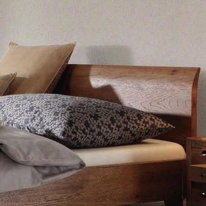 Tête de <span class=keywords><strong>lit</strong></span> brossée en bois huilé chêne massif rustique Collection extensible de lits en bois - Product Image 2