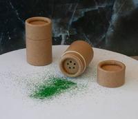 Boîte cylindrique écologique recyclable personnalisée avec logo imprimé pour poudre, shampoing sec, épices