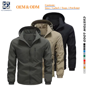ソウル風レトロレインジャケット |   男女兼用 防水 防風 フード付きボンバージャケット |   軽量で通気性のあるジッパー付きコート - Product Image 1