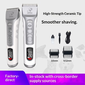 पेशेवर कारखाने प्रत्यक्ष पालतू इलेक्ट्रिक क्लिपर्स कुत्ते शेवर डिजिटल डिस्प्ले रिचार्जेबल बैटरी एब्स टाइटेनियम सिरेमिक हेड - Product Image 4