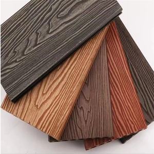 Surface de grain de bois composite WPC en relief 3D à noyau solide <span class=keywords><strong>couleur</strong></span> marron/<span class=keywords><strong>teck</strong></span> pour l'extérieur 20mm 25mm d'épaisseur - Product Image 4